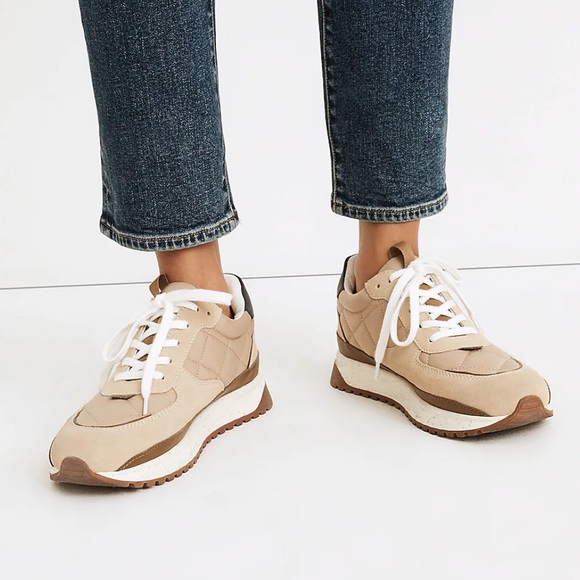 Madewell Kickoff Trainers in Quilted Recycled Nylon - Picture 1 of 14